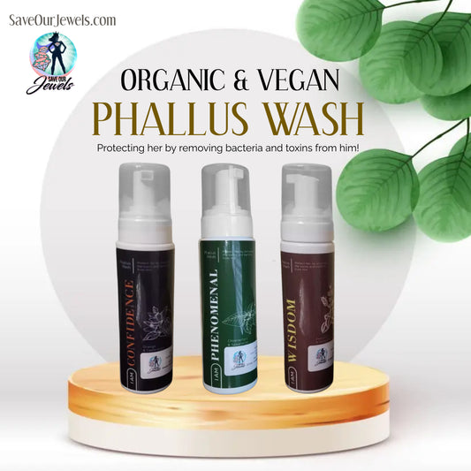 Certified Vegan and Organic Male Phallus Wash - 3 Varieties