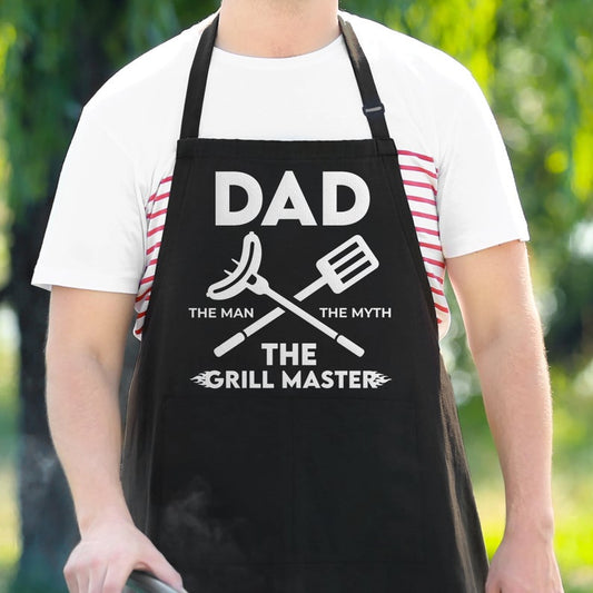 Dad: The Man, The Myth, The Grill Master (Apron or Shirt)