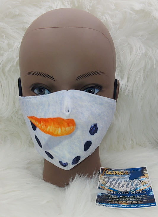 Child Snowman Face Mask