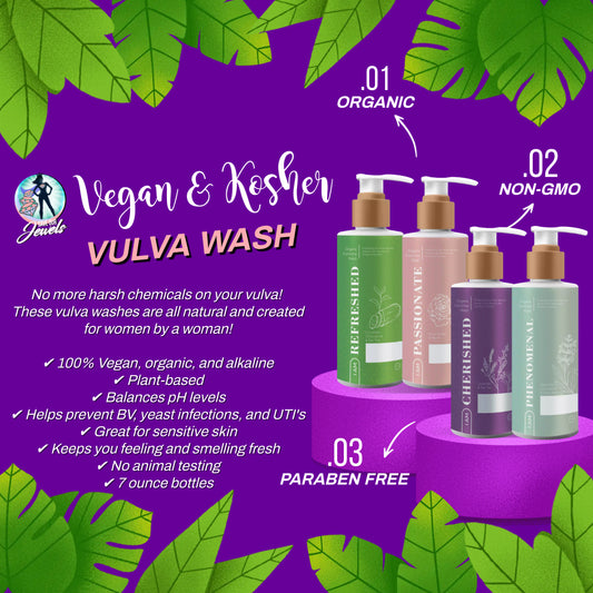 Certified Vegan, Organic, and Kosher Vulva Wash (4 Varieties) - Subscribe & Save!