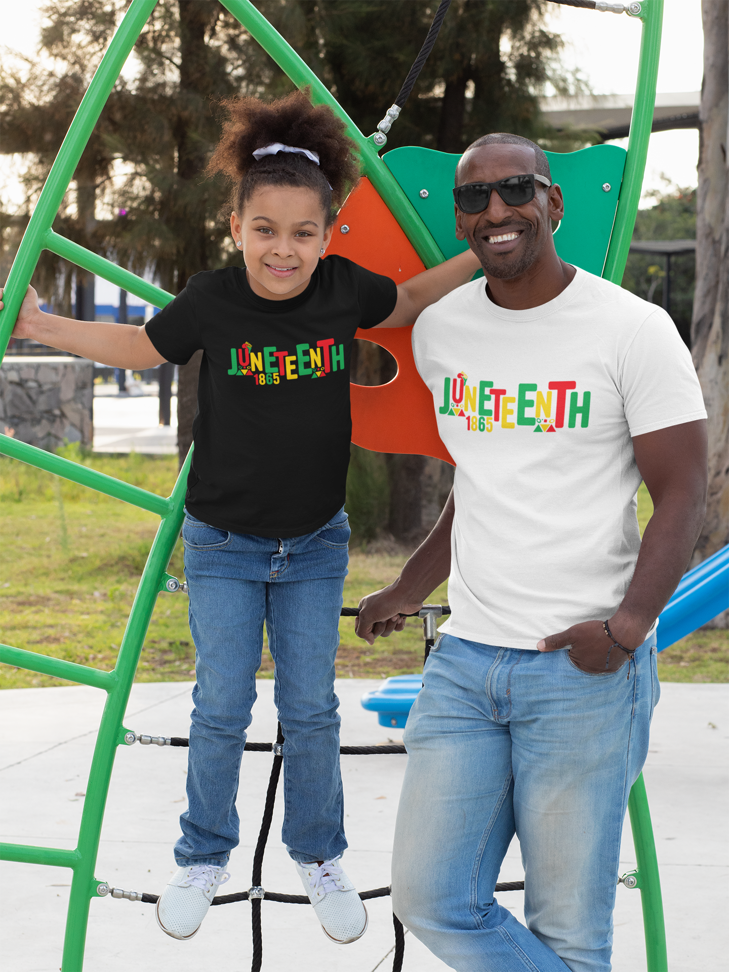 Juneteenth Stacked Letters T-Shirt