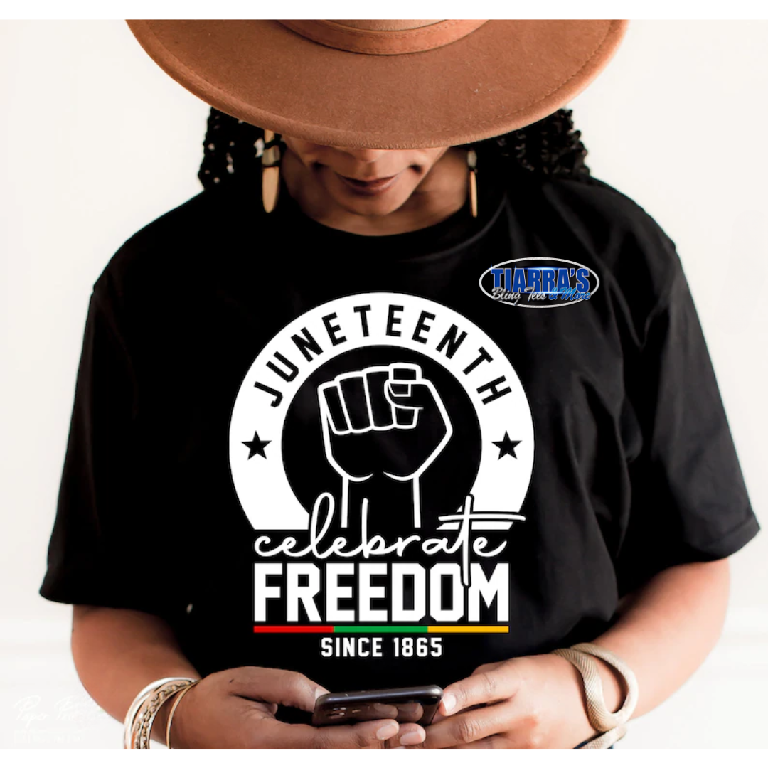Juneteenth Freedom Day with Large Fist T-Shirt