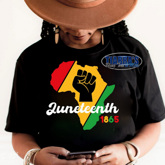 Africa Black Power Juneteenth T-Shirt