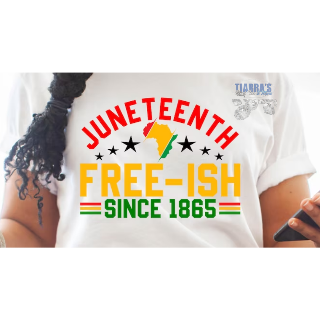 Juneteenth Free-ish with Africa and Stars