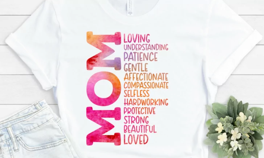 Watercolor Mom Quote T-Shirt and Mug Combo
