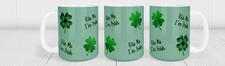 Kiss Me, I'm Irish Coffee Mug (Matching Coaster Available)