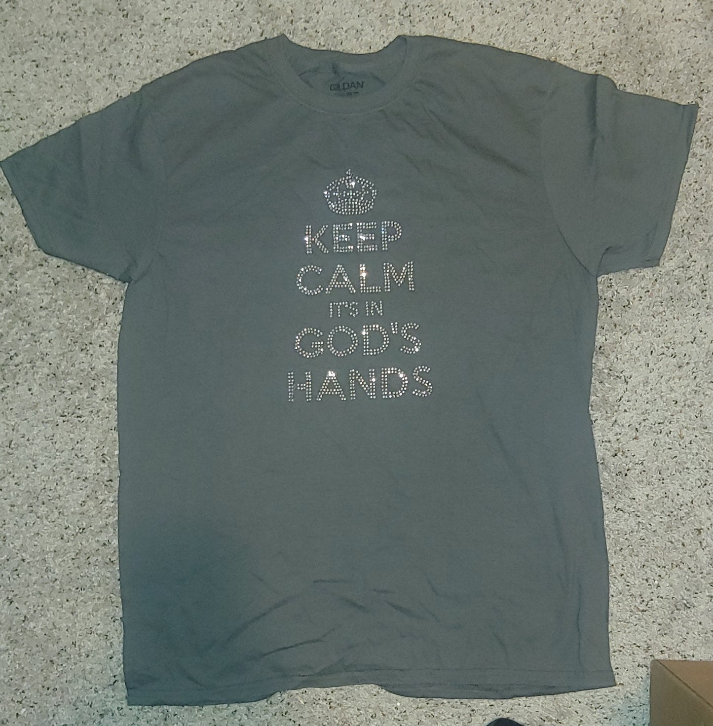 Keep Calm It's In God's Hands - Size Large