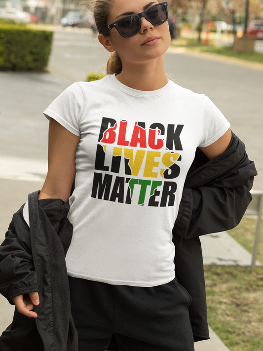 Black Lives Matter with Africa Cutout
