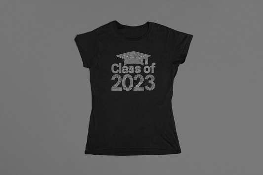 Class of 2023 with Cap Rhinestone T-Shirt