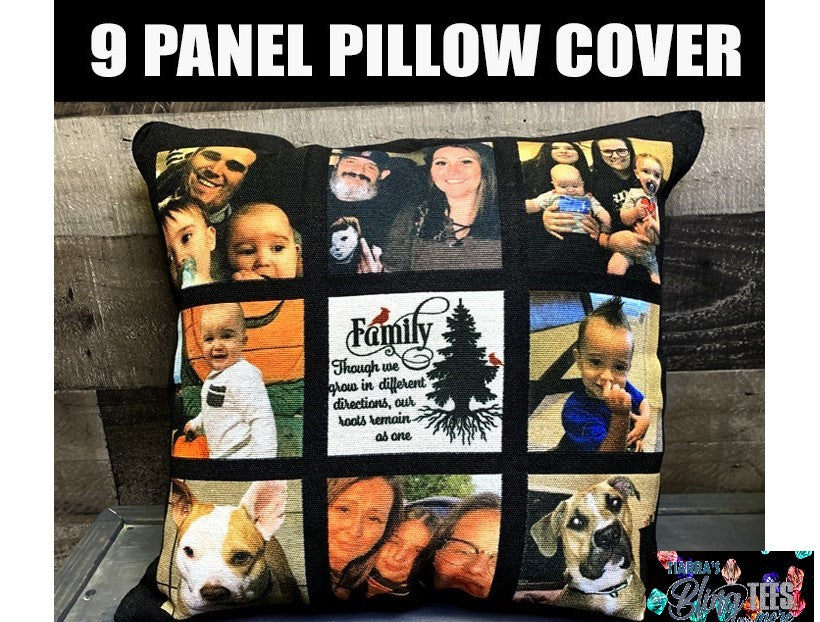 Custom 9 Panel Pillow Cover
