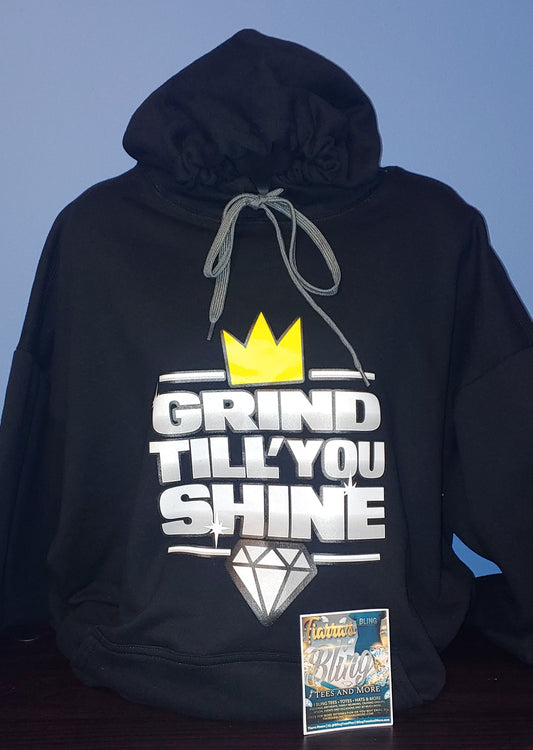 Grind Till' You Shine Hoodie - Size 2X