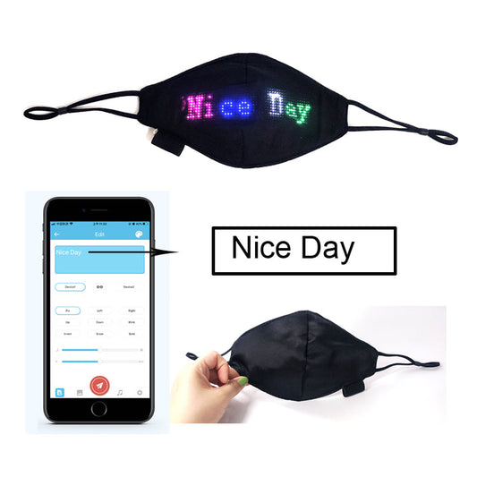LED Programmable Message Display Adult Mask