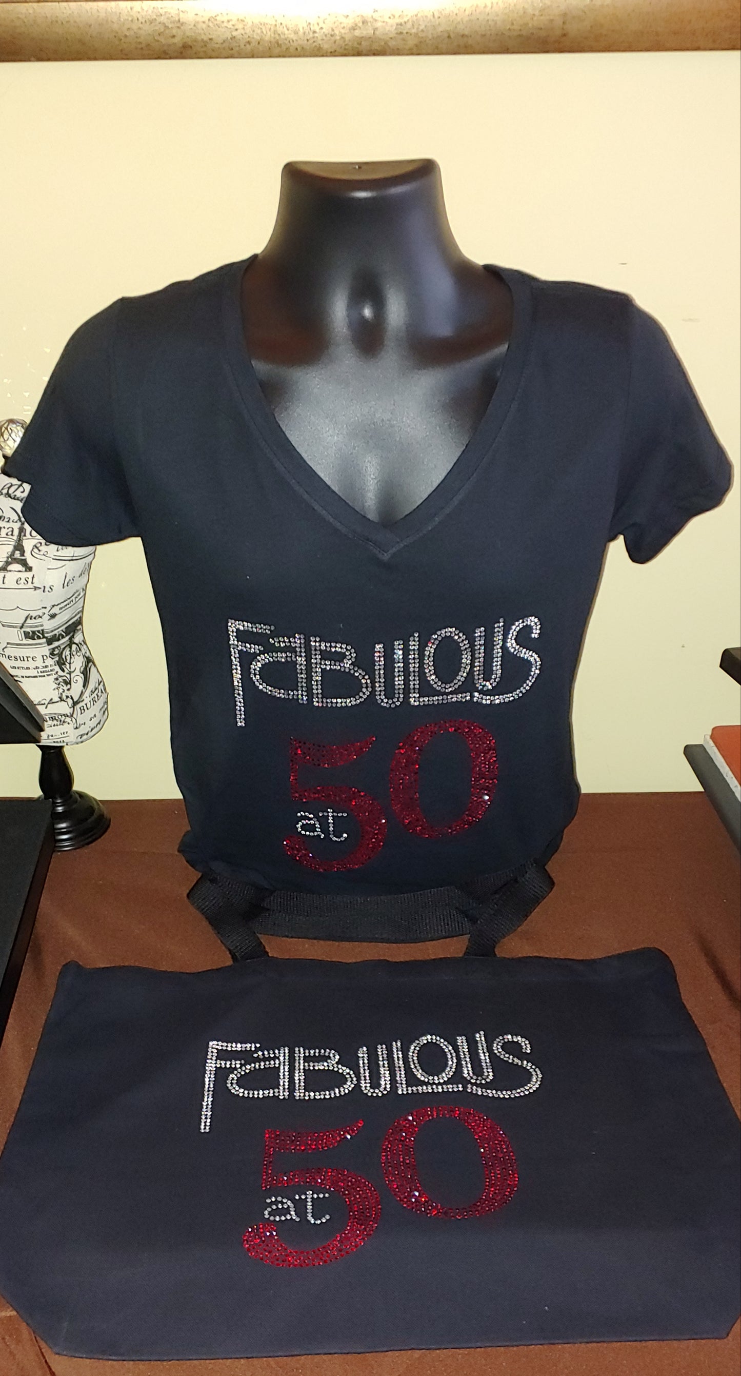 Fabulous at 50 Rhinestone T-Shirt