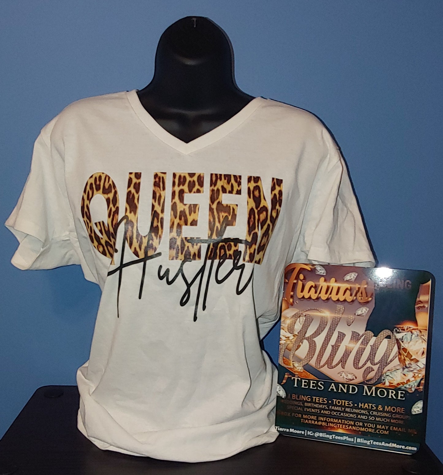 Queen Hustler Shirt with Optional Matching Mask