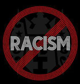 Stop Racism Rhinestone Transfer