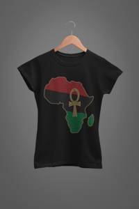 Africa Ankh Rhinestone T-Shirt