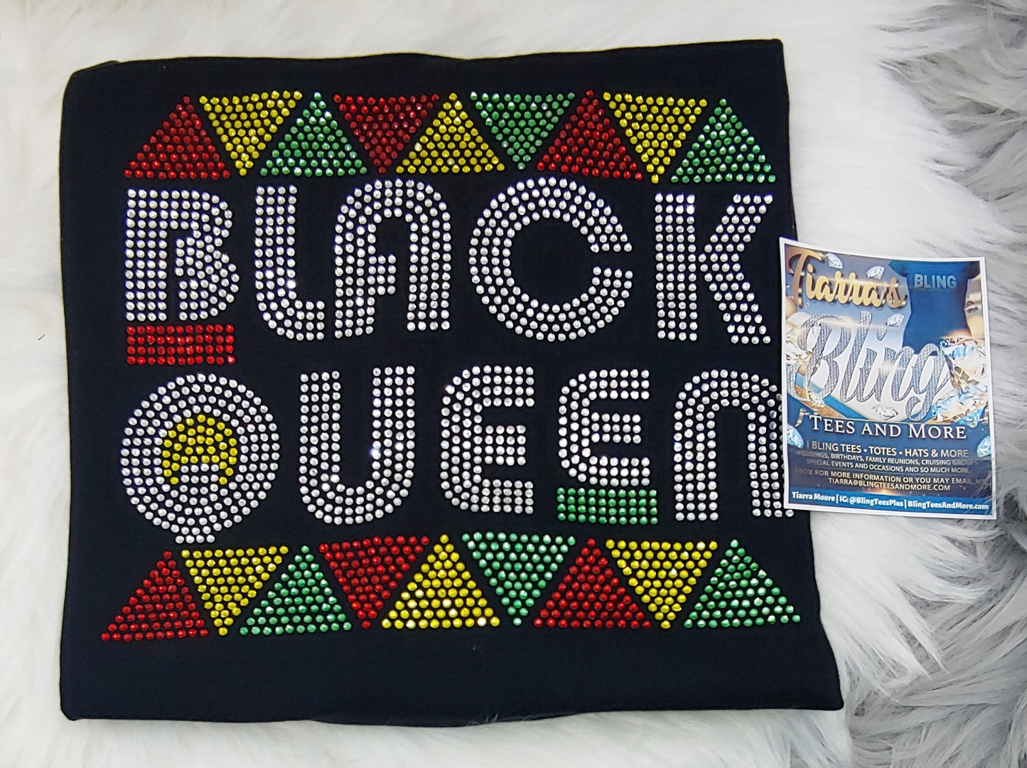 Black Queen Rhinestone T-Shirt