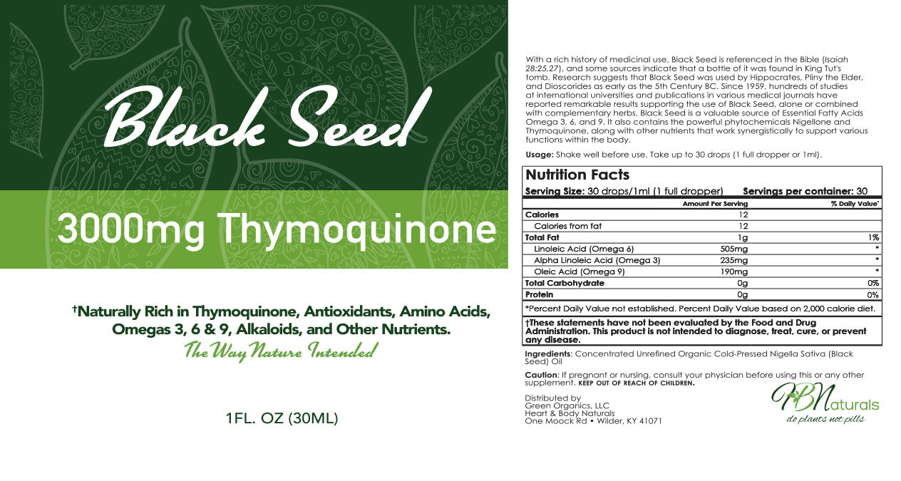 Organic Black Seed Extract