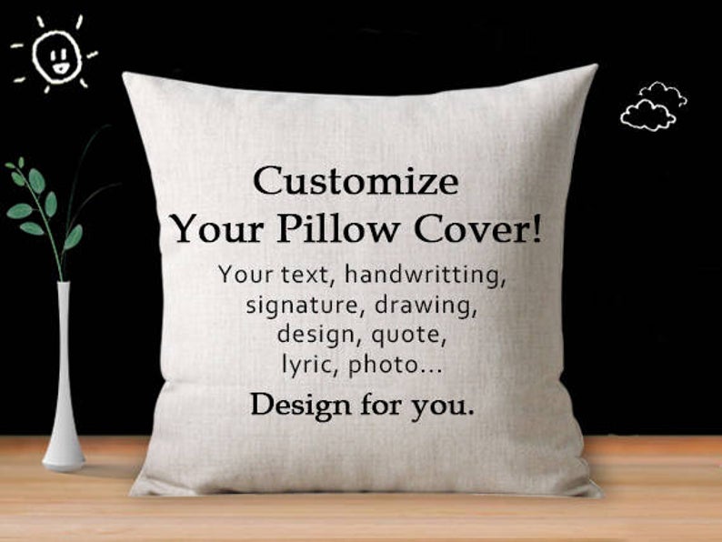 Custom Linen Pillow Cover
