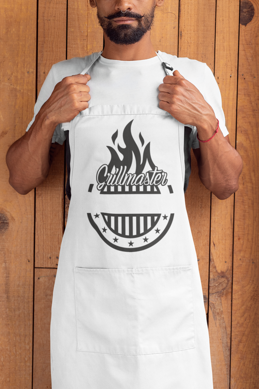 Grill Master with Custom Text (Apron or Shirt)