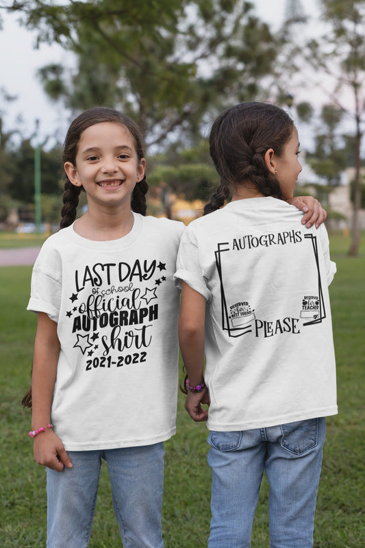 Last Day of School Autograph Youth T-Shirt