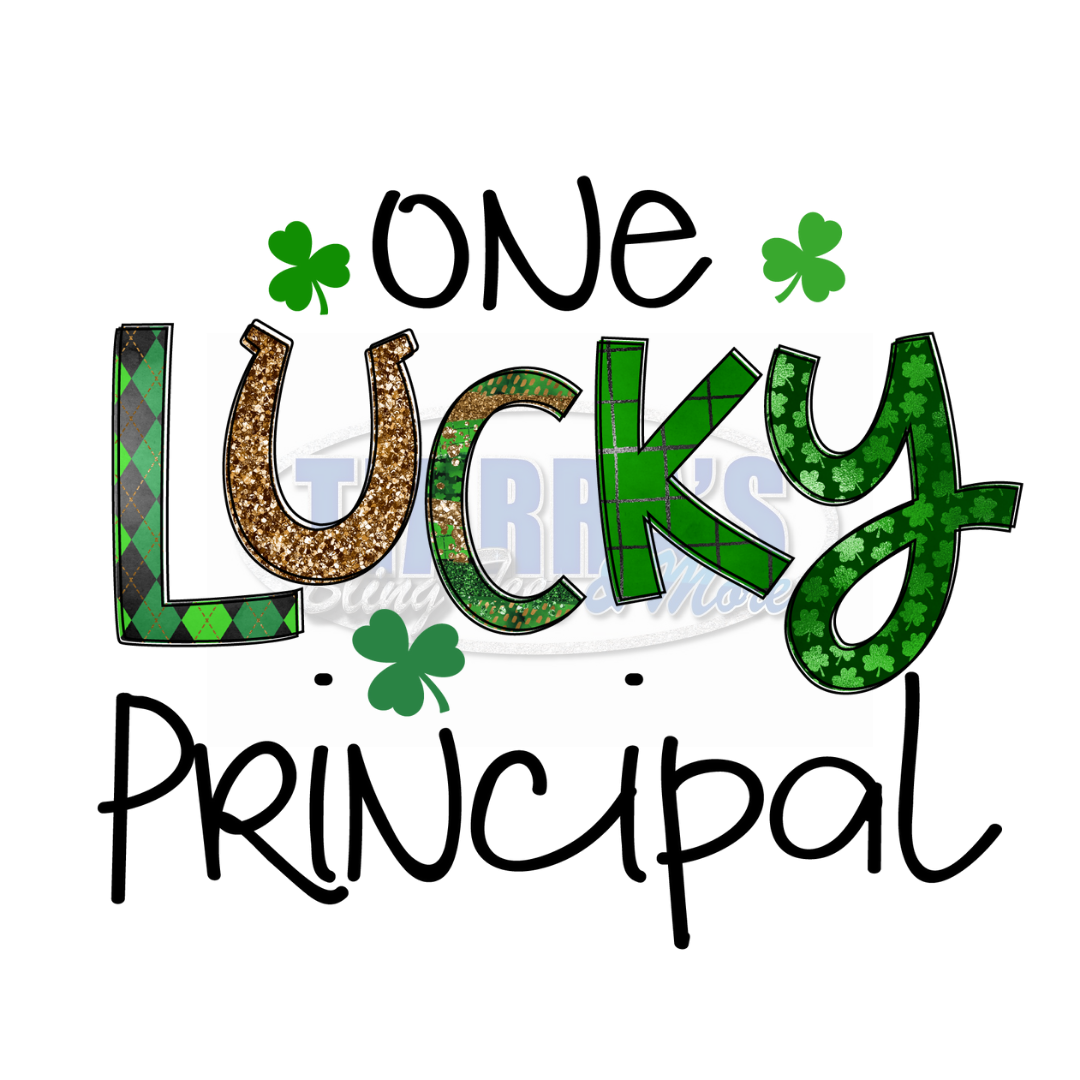 One Lucky Principal T-Shirt w/ Optional Matching Mask
