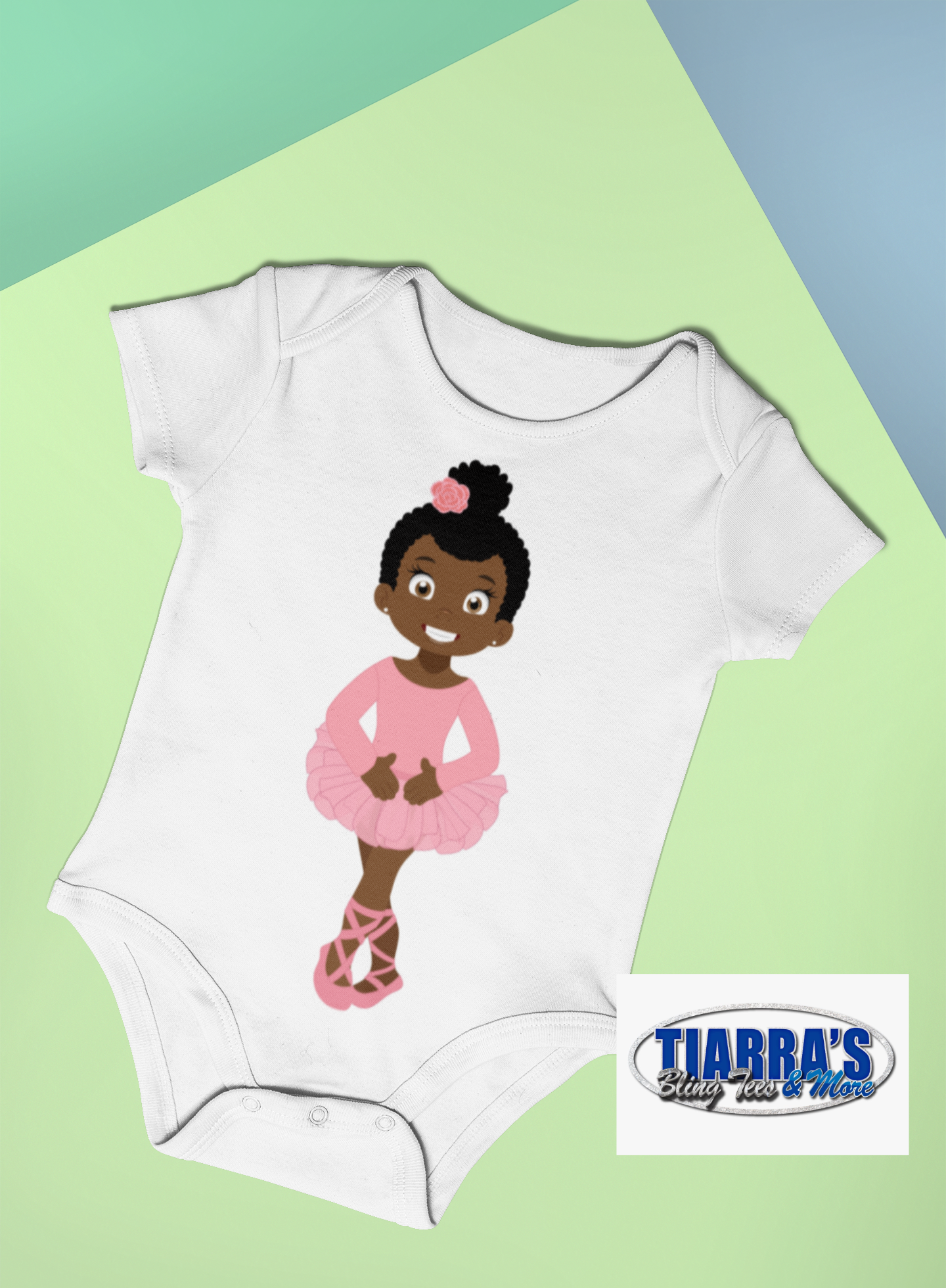 Brown Baby Ballerina Onesie (Multiple Styles Available)