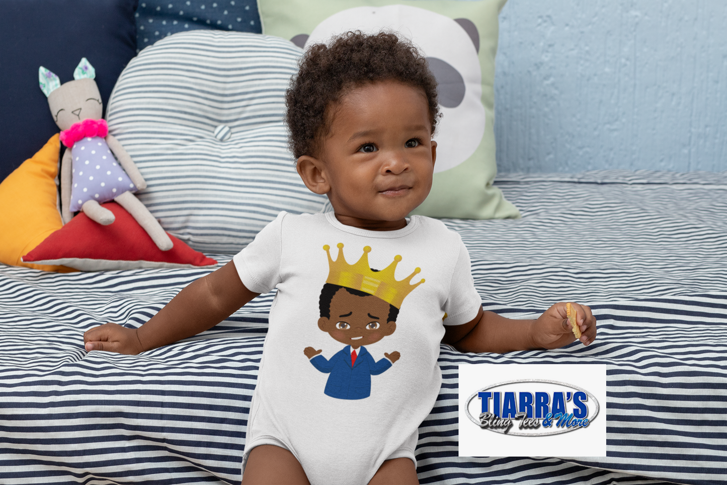 Brown Baby Boss King Onesie (Multiple Styles Available)