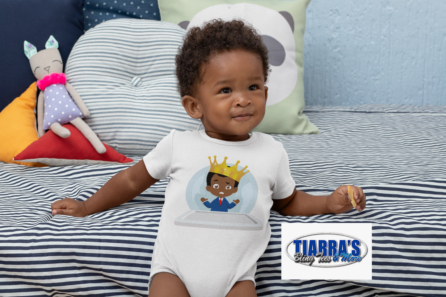 Brown Baby Boss King Onesie (Multiple Styles Available)