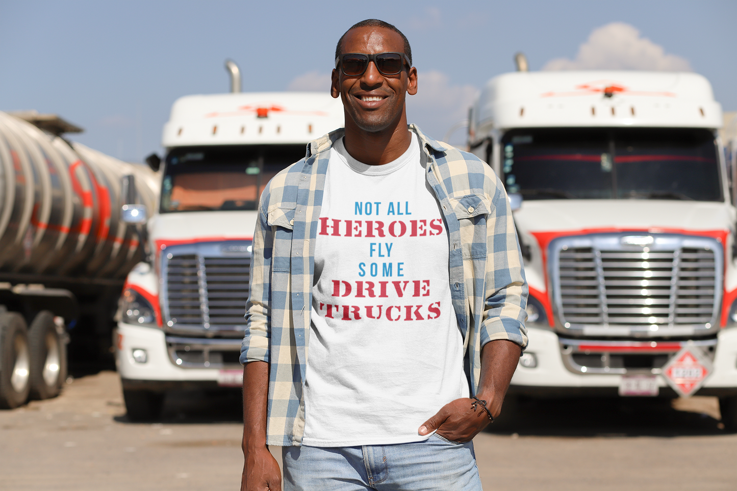Not All Heroes Fly Some Drive Trucks